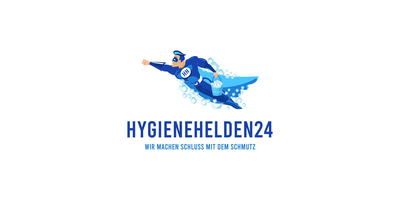 Logo von Hygienehelden24, einem Reinigungsunternehmen mit modernem Webdesign und Branding von Werbenest