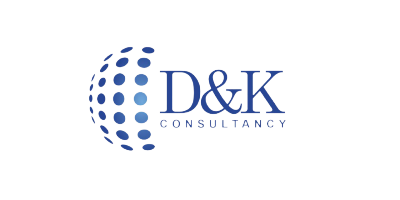 Logo von D&K Consultancy, einem internationalen Beratungsunternehmen mit modernem Webdesign von Werbenest